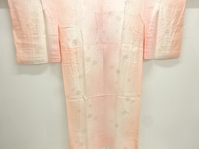 JAPANESE KIMONO / HITOE JUBAN / SILK / BOKASHI / UME